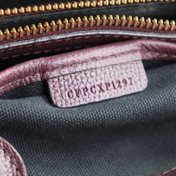 BURBERRY Grainy Calfskin House Check Medium Banner Tote Mahogany Red - Picture 16 of 16